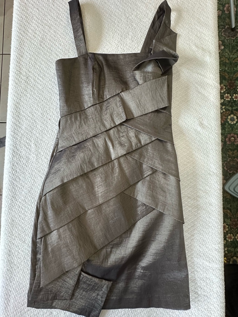 Metallic Structured Cocktail Dress Size 2